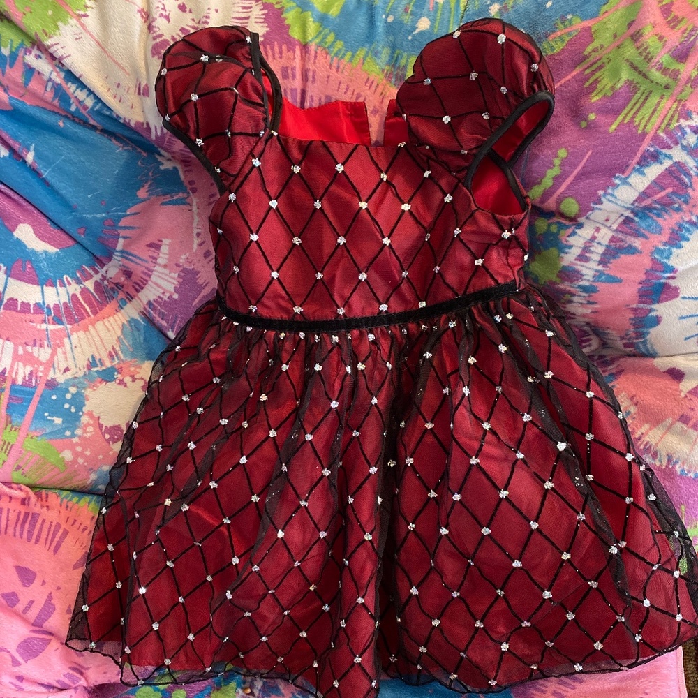 Girls Red Holiday Dress by George